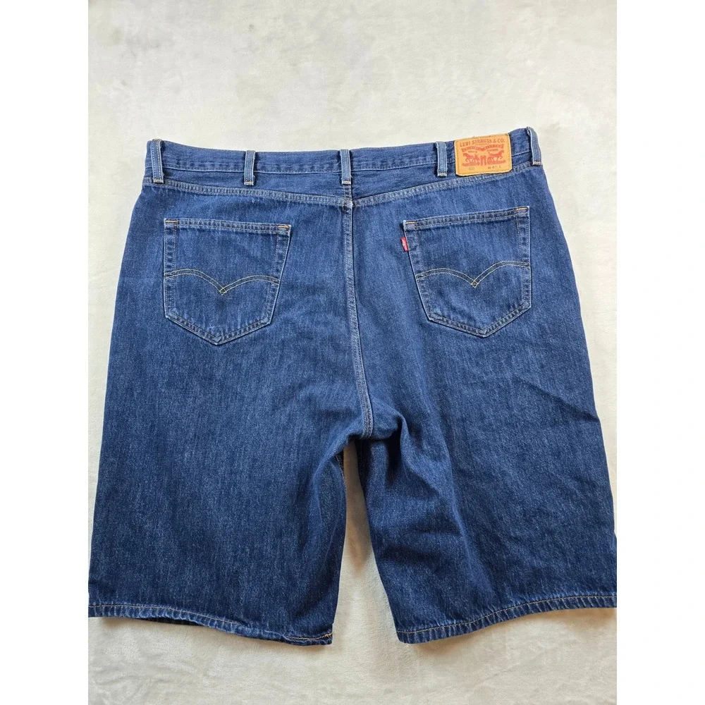 Levi's Denim Shorts Mens 44 Big Tall Blue Jean 100% Cotton Loose Straight 469